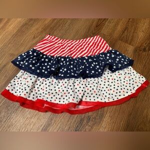 Red, White, and Blue Star Patterned Skirt